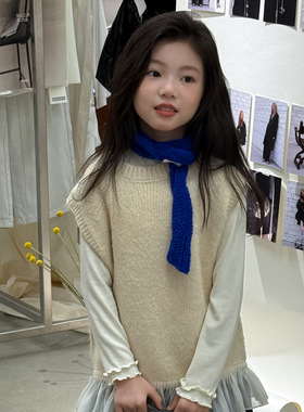 乔伊思童装女童打底衫2025秋季新款木耳边设计韩版儿童长袖T恤潮