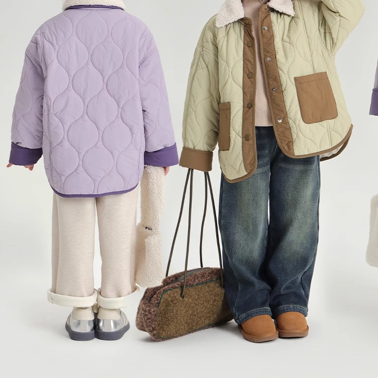 乔伊思童装女童棉衣外套冬装棉服