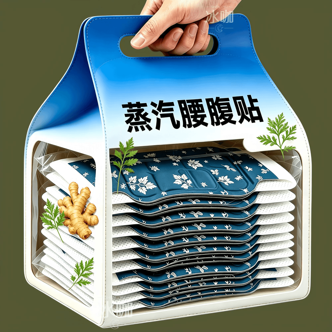 暖腰贴腰部热敷艾灸发热加热腰腹肚子宫寒艾草护腰带宫暖宝宝暖贴