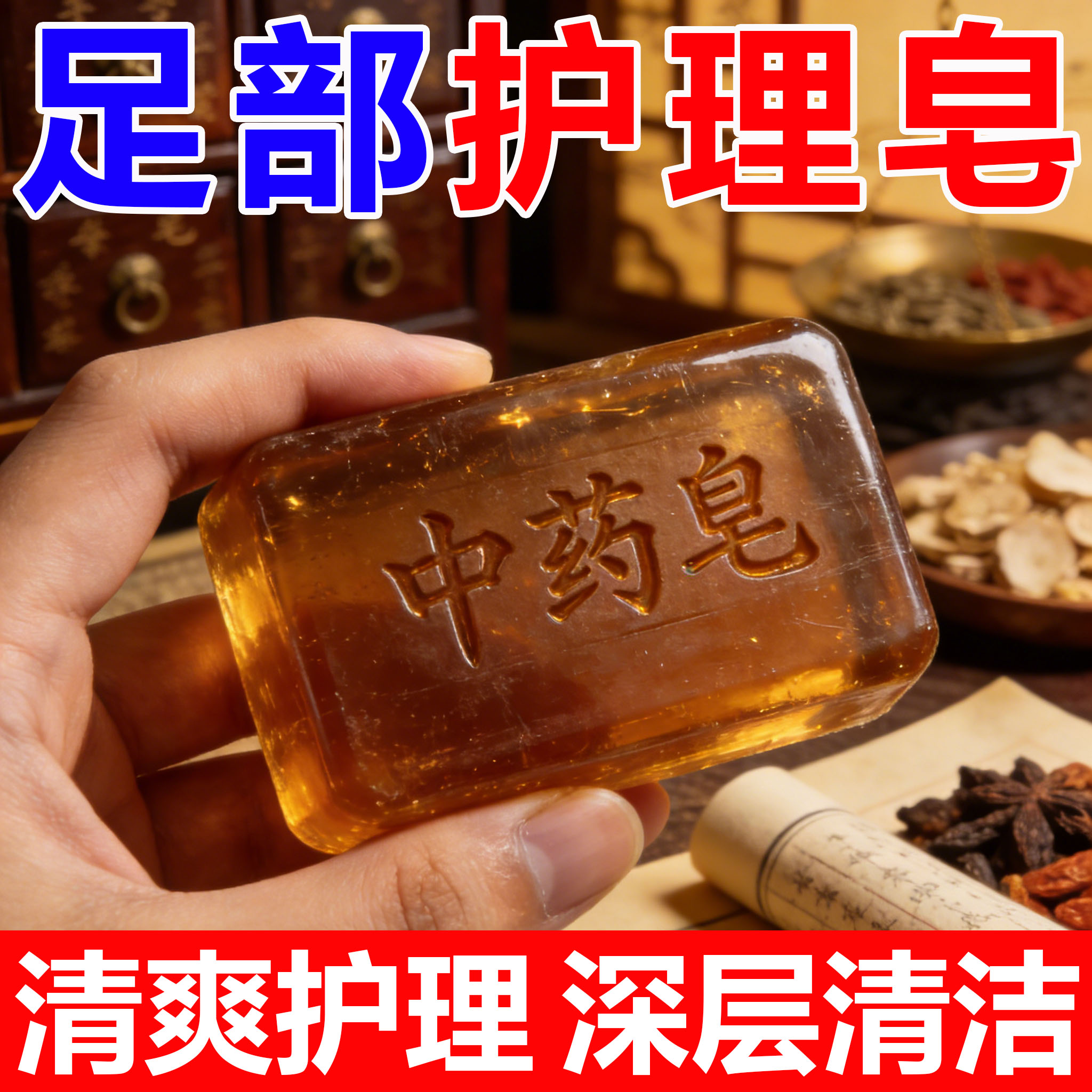 【草本配方】强效洗脚皂除去味脚汗脚裂角质深层清洁滋润男女