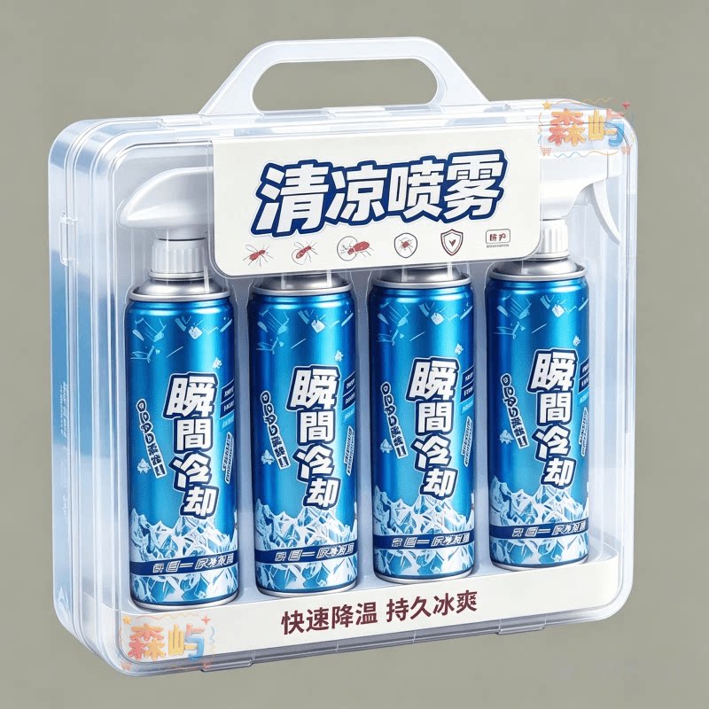 升级大容量冰感降温喷雾瞬间散热