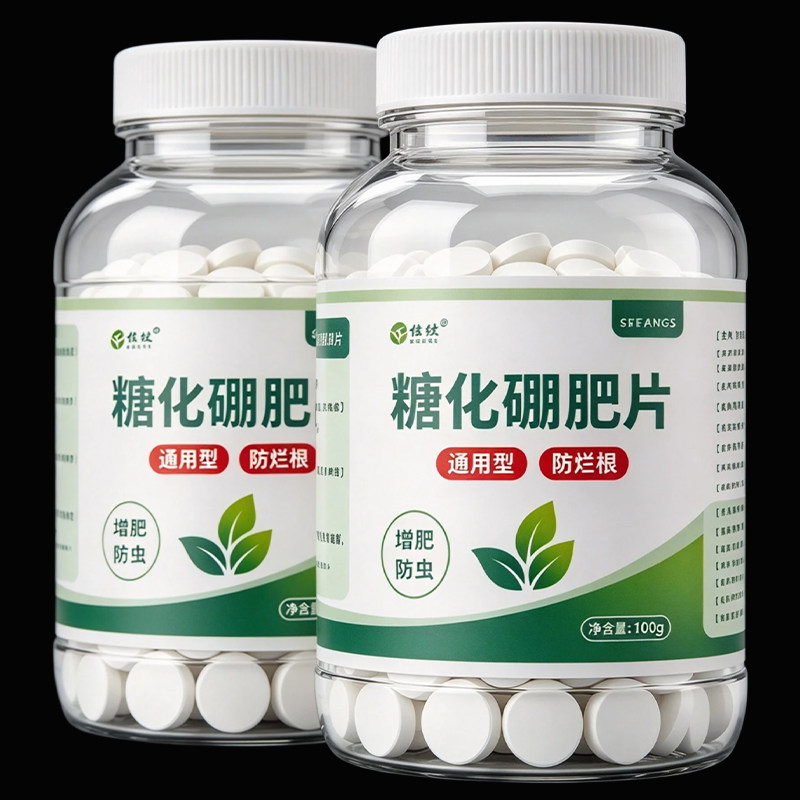 家庭园艺糖化硼肥防小黑飞蚜虫白粉花卉颗粒园艺防虫片虫防飞蚜虫