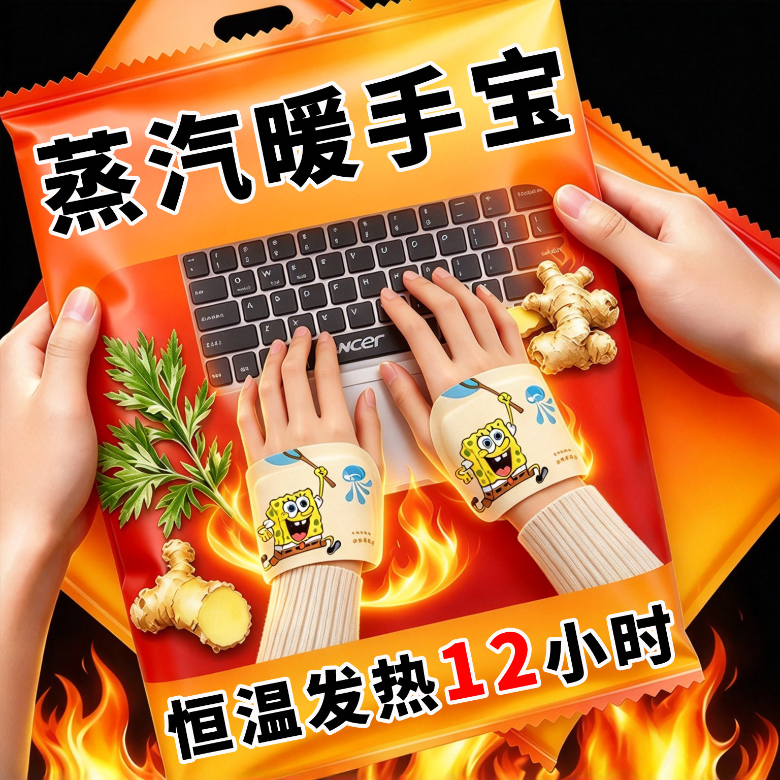自发热暖手宝学生专用暖手贴穿戴式暖宝宝儿童上学暖手神器一次性