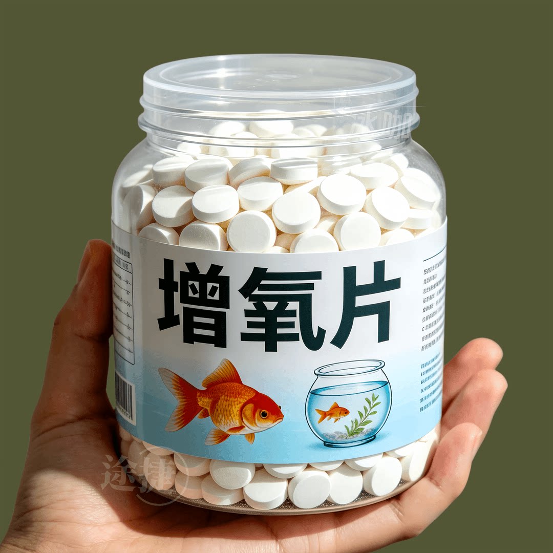 鱼缸观赏鱼长效家用增氧片颗粒鱼缸专用养鱼罐罐泡泡水产增氧片剂