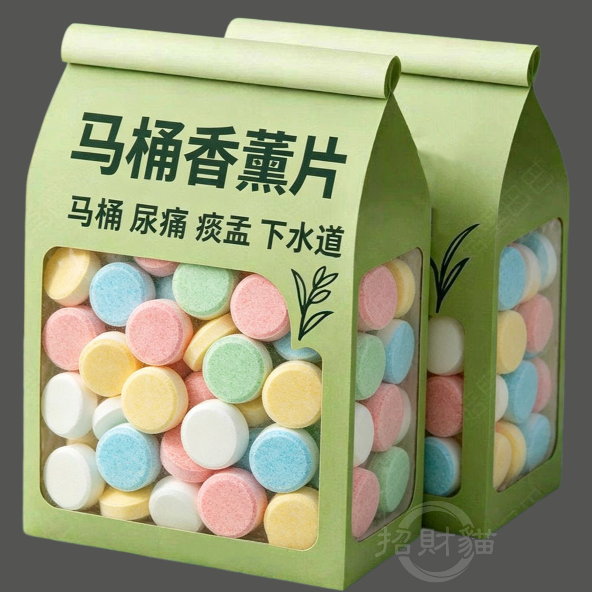 新款马桶香薰片清洁泡腾片强效除臭除垢消毒尿渍厕所芳香去异味