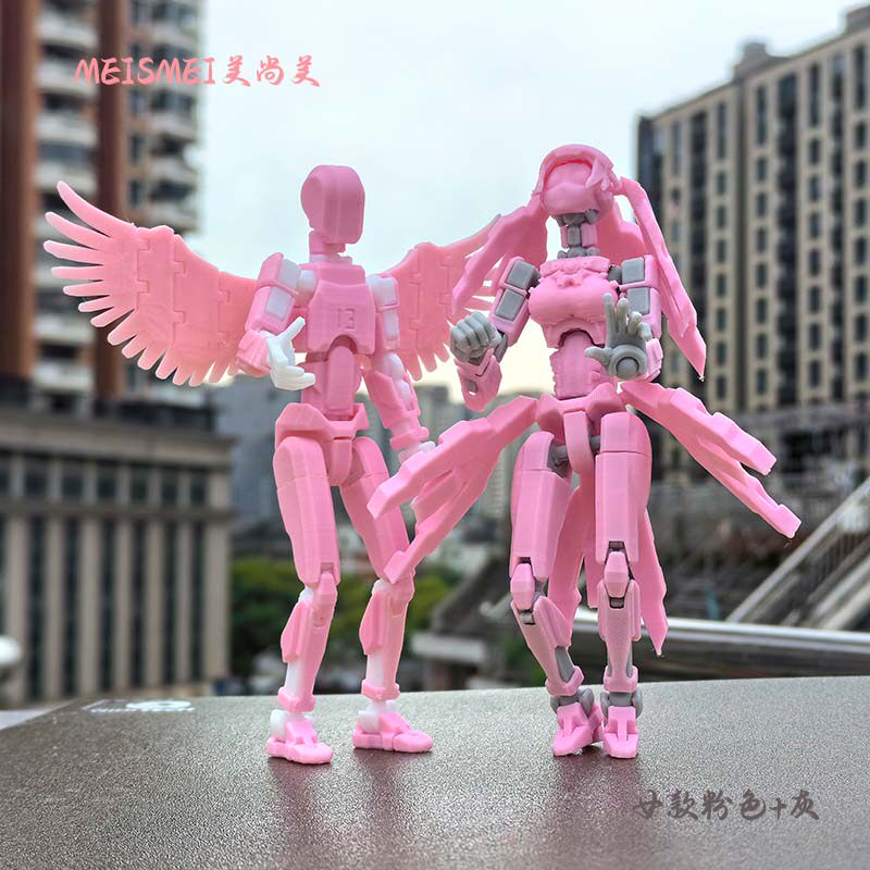 多关节可动人偶3D打印小人手办支架超可动玩偶全身活动机械玩具智