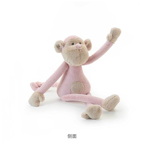 M野|粉色软萌长腿上墙小皮猴子安抚陪伴毛绒玩偶攀岩徒步运动搭子