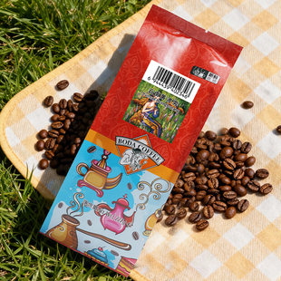 博达云南小粒咖啡豆新鲜中度烘焙香醇可现磨纯黑咖啡粉袋装 227g