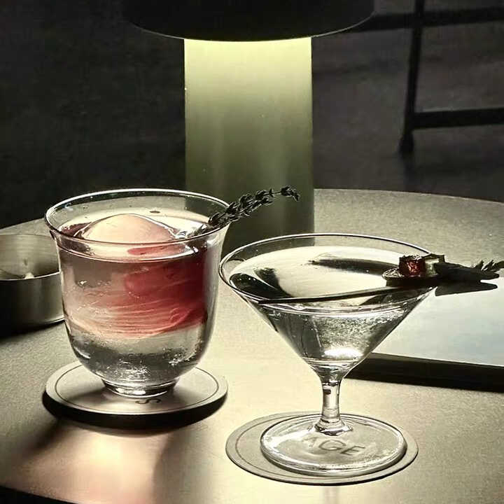 水晶薄款阔口马天尼马提尼杯小饮