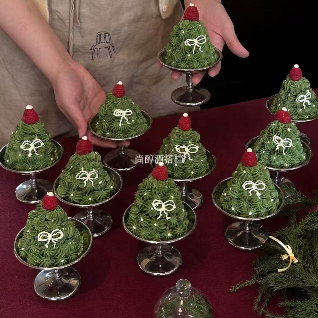 甜品托蛋糕杯高脚冰淇淋杯甜品杯