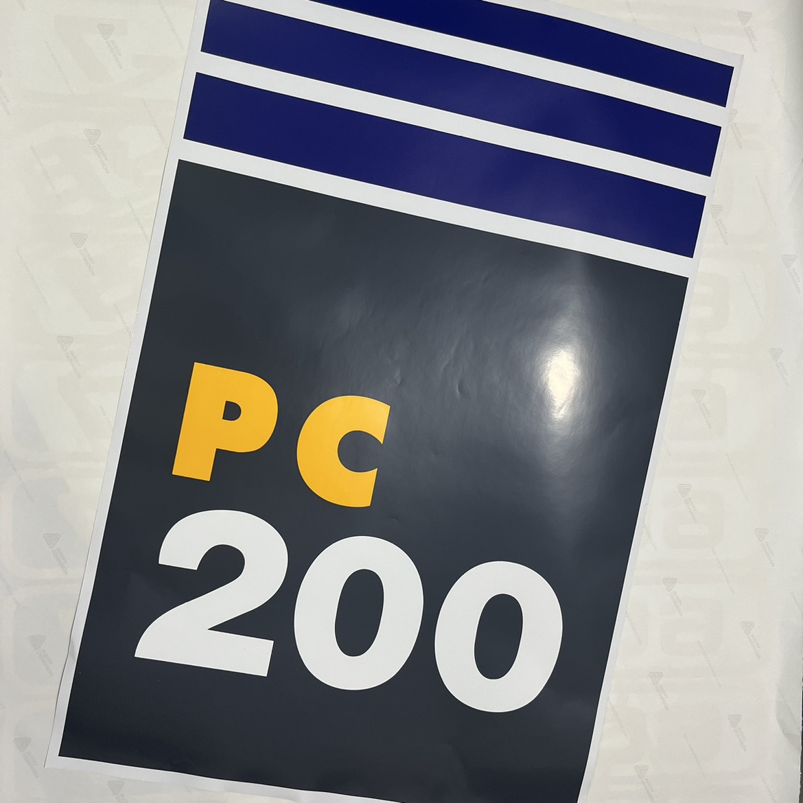 挖掘机小松PC200-7贴纸边门字PC130  240  300 350 360-7字