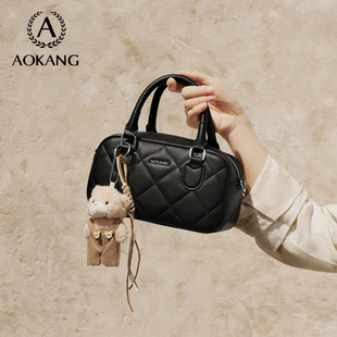 奥康吐司包2026新款波士顿包包高级单肩包大容量手提包通勤斜挎包