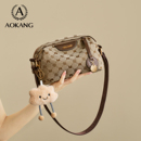 奥康妈妈包女式 斜挎单肩包2026大容量帆布小方包新年礼物 2025新款