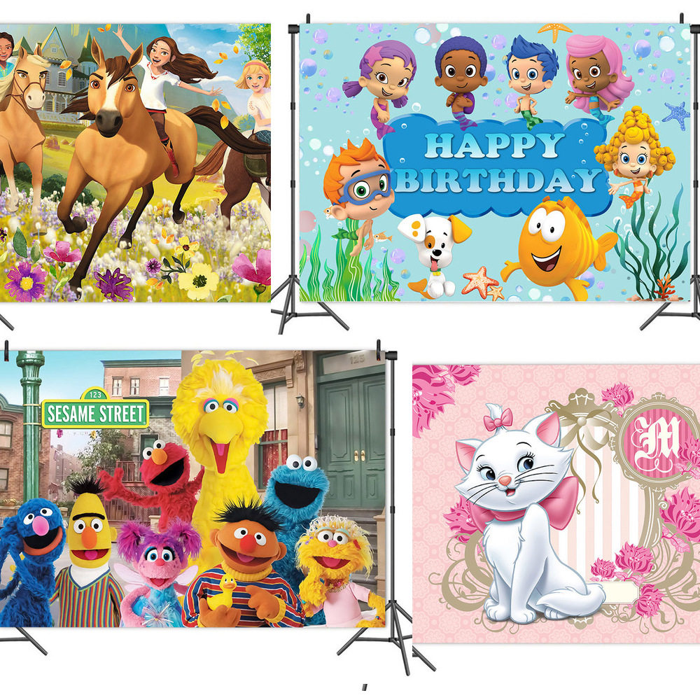 可定制生日聚会墙壁背景布挂布网红挂毯卡通动漫星球大战装饰