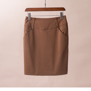 通勤包臀裙 卡 西裙 半身裙一步裙口袋 6444043 23春款 弹力 丝