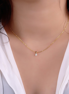简约百搭叠戴迷你小钻项链
