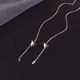 s925银蝴蝶耳线女日韩简约超仙长款 潮显脸瘦耳饰 流苏耳环2024新款