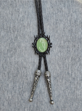 A01B1C87波洛领带生美式商务领带石领带白色衬衣黑色西服配饰