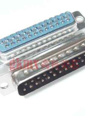 高科美芯 接插件 D型串口座双排DB25直针 公头焊线 10只18元