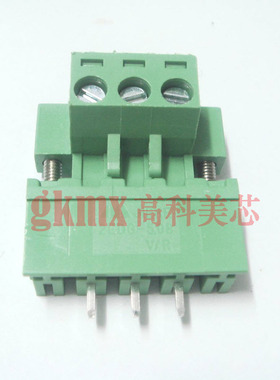 接线端子2EDG5.08-3TS 3芯 300V15A带耳朵 直脚 正品 2.8元/套