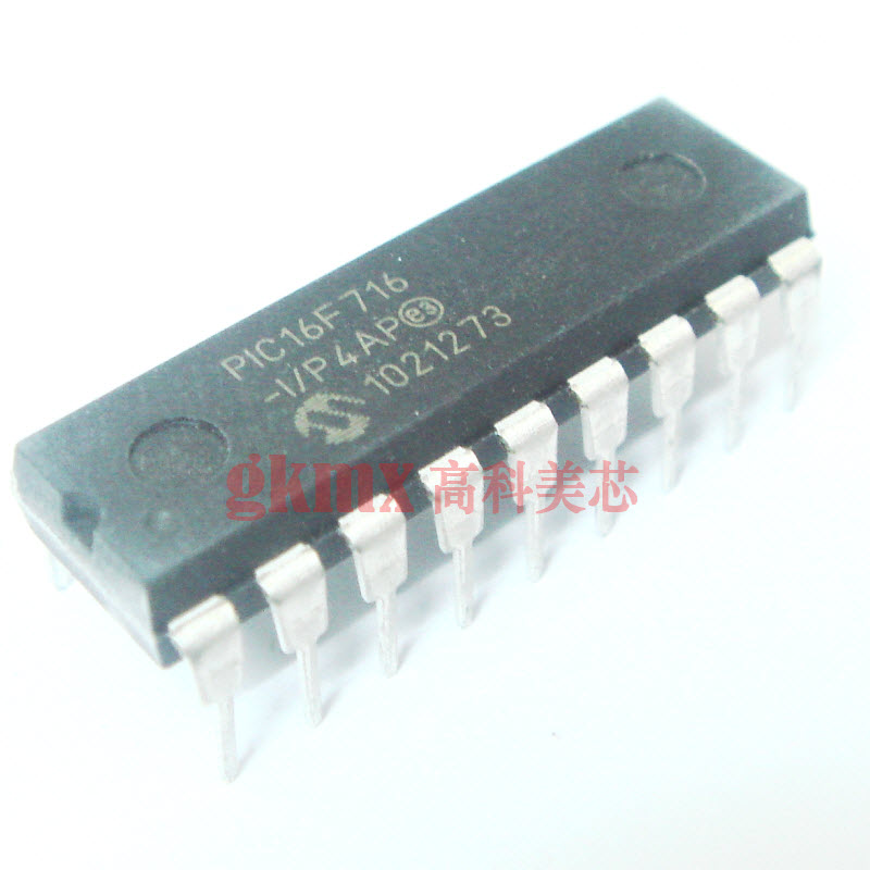 高科美芯 单片机PIC16F716-I/P DIP18闪存微控制器 17元/PCS