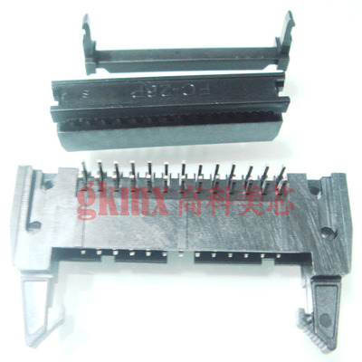 高科美芯 牛角插座接插件DC2-26芯 26PIN弯针 间距2.54mm 1套2元