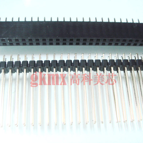 高科美芯 接插件 双排针与双排座 2X40 针长25 2.54MM 1套3元