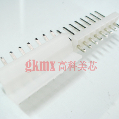 连接器 接插件 白色插座CH3.96-8芯 间距3.96 弯脚（10套）