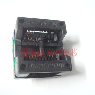 测试座SOL8宽体贴片转DIP8直插 带板 编程座 通用测试座105元/PCS