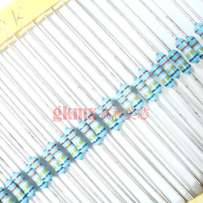 高科美芯 金属膜电阻1/4W 0.25W 649K 色环电阻精度1% 100个5元
