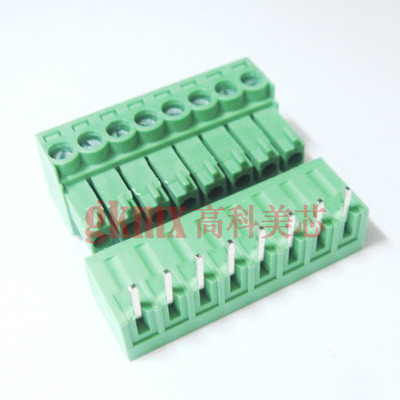 接线端子15EDG3.81-8芯 8PIN 弯脚间距3.81mm（一套）