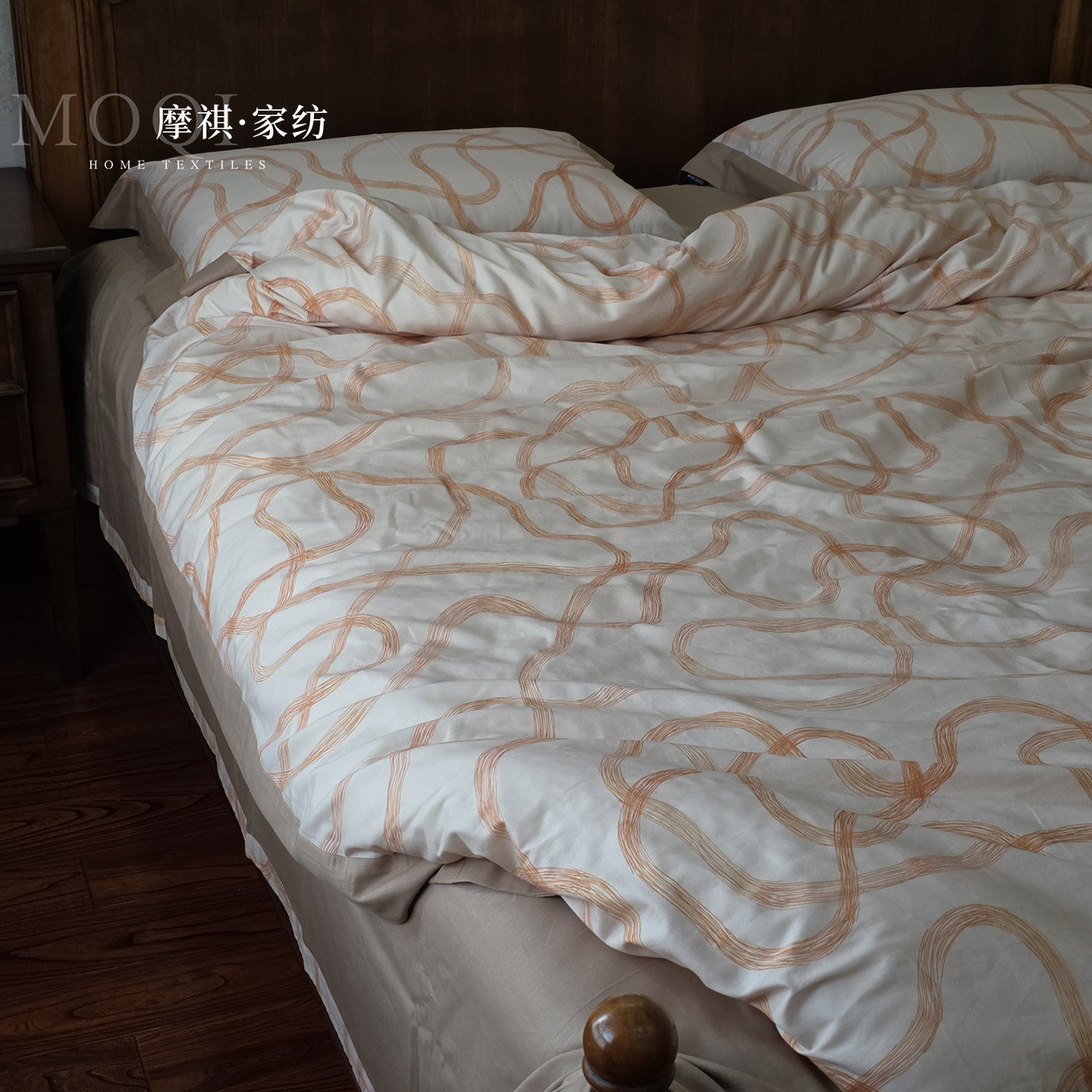 60支新疆长绒棉双层纱四件套