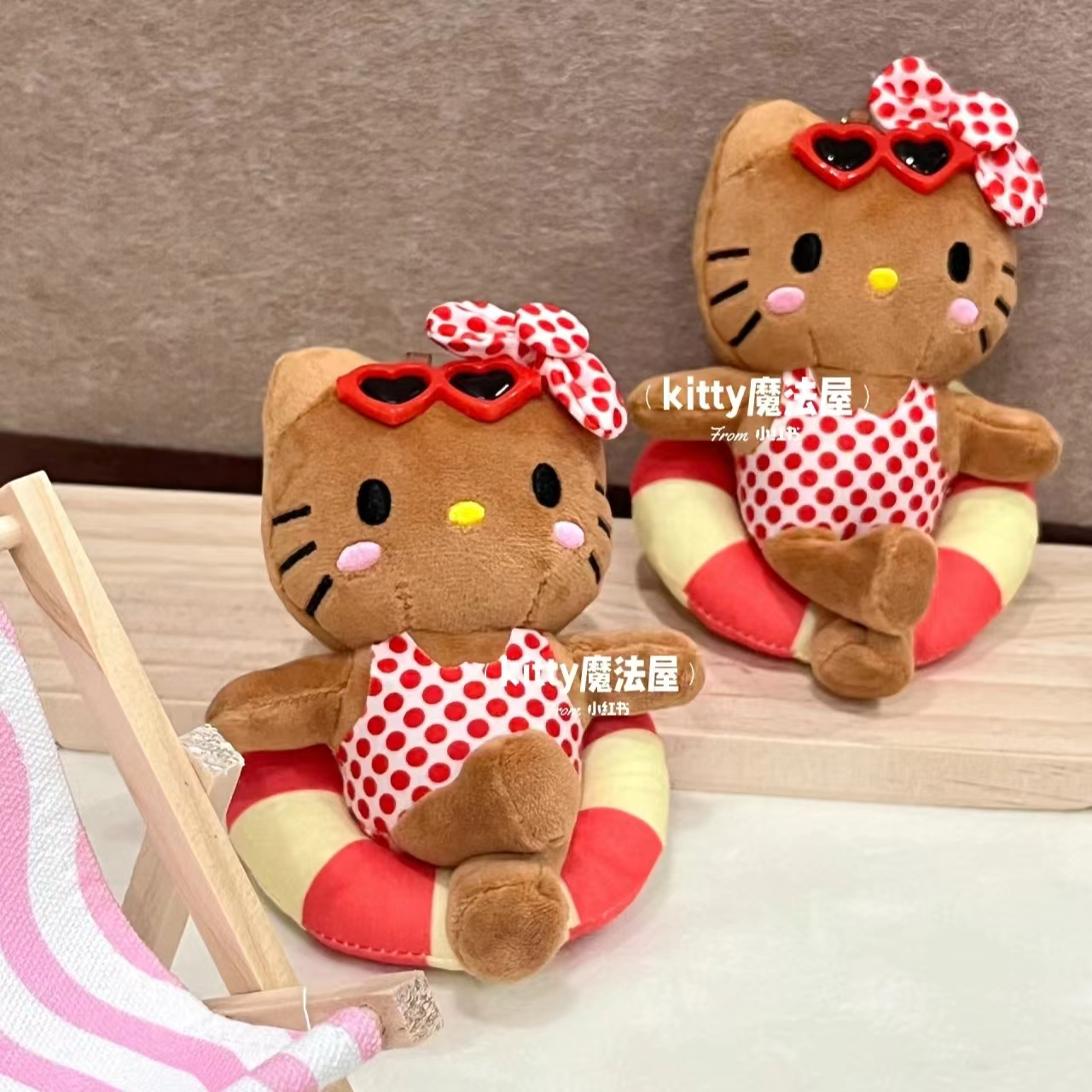 kitty夏威夷凯蒂猫黑皮泳