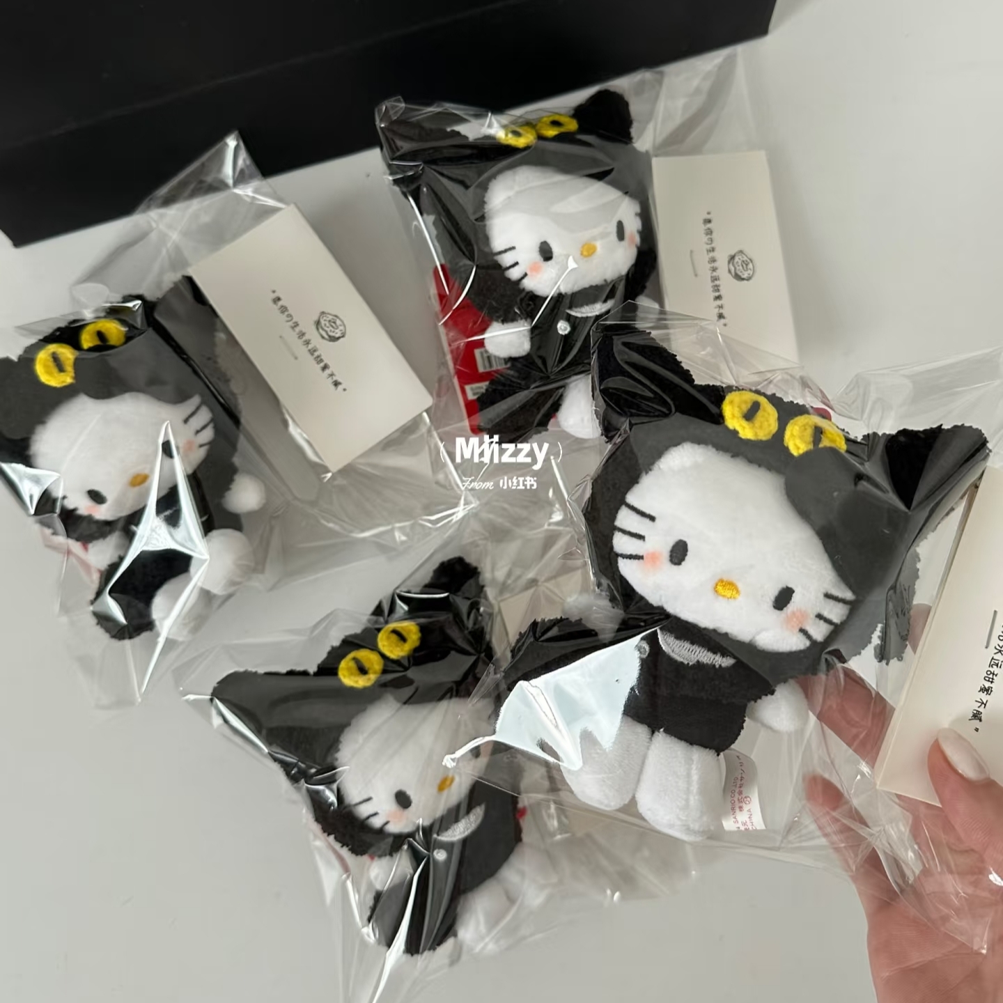 罗小黑小猫kt包包饰品可