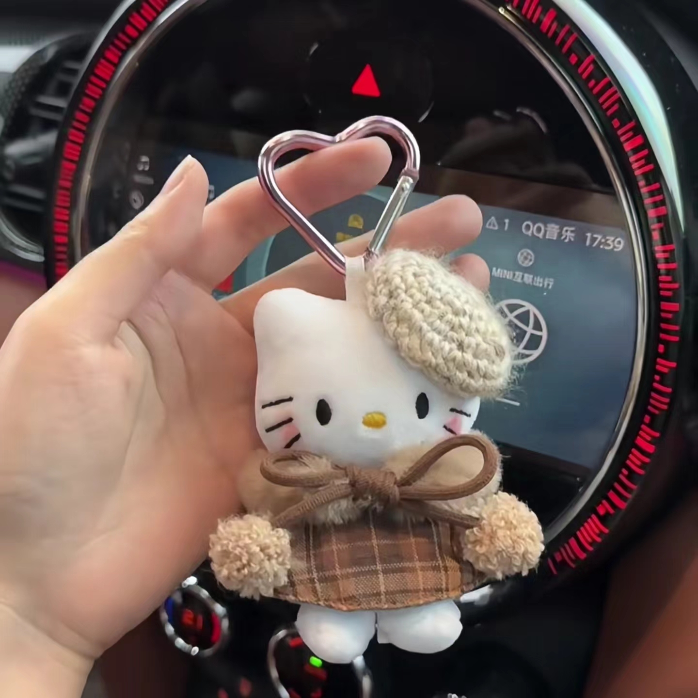 冬日斗篷kt猫包包挂件书