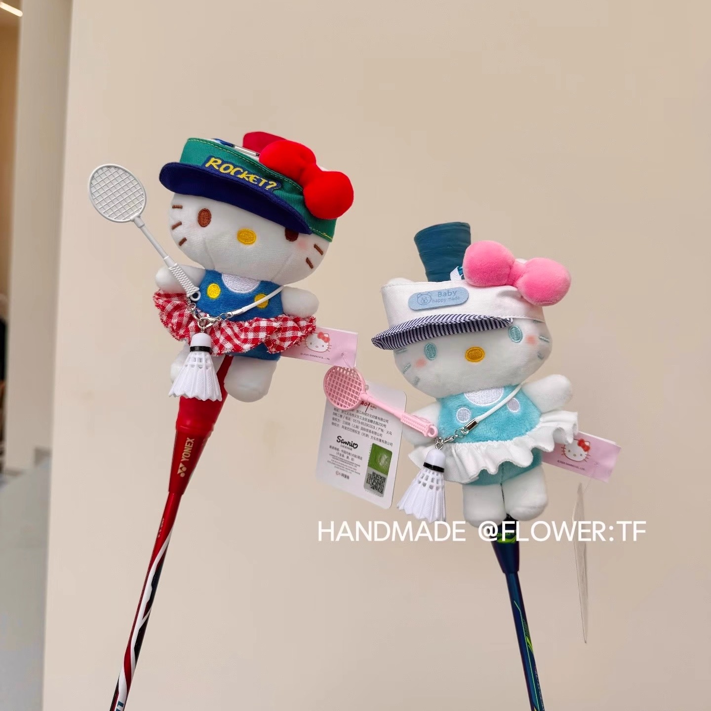 球拍公仔玩偶包包挂件可