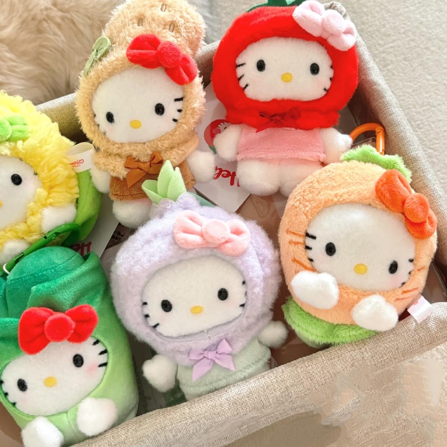 果蔬kt猫包包挂件哈喽kitty公仔书包小饰品玩偶可爱女生背包挂饰