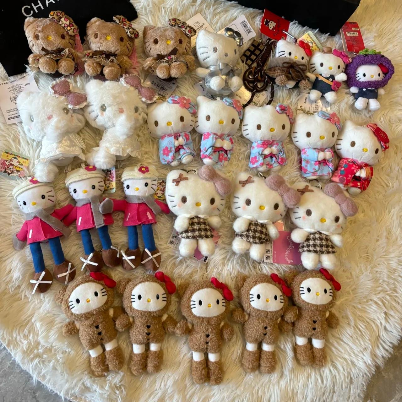 kitty包包挂件女生可爱书包小挂饰公仔玩偶毛绒长腿哈喽kt猫饰品