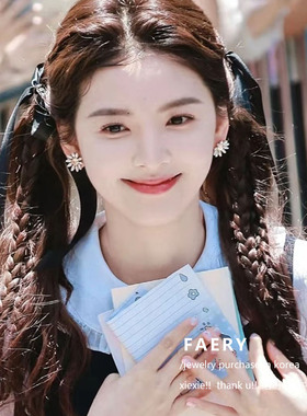 hi6章若楠同款黑色蝴蝶结飘带发夹新款双马尾发饰甜美夹子头饰女