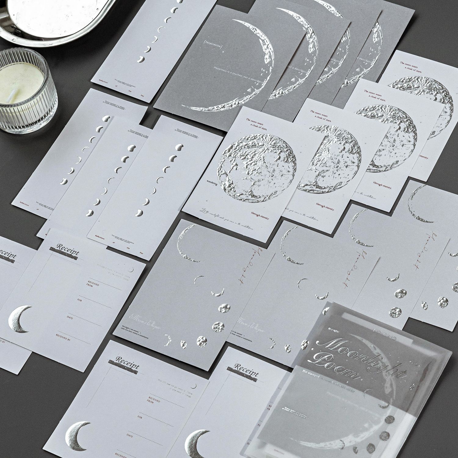 万物静默如迷烫银凸版浮雕便签