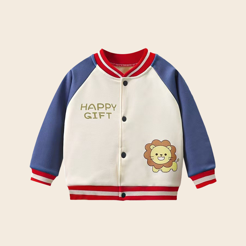 官方旗舰店 特价撤柜清仓童装春秋加绒开衫户外卫衣韩版棒球服