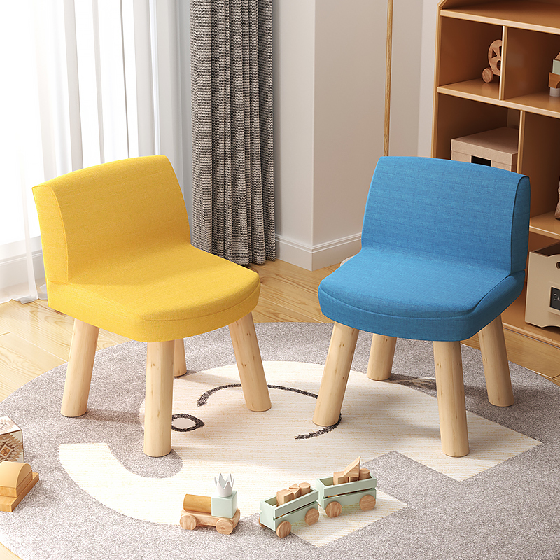 凳子家用儿童板凳门口换鞋凳矮凳靠背小椅子客厅沙发凳实木小凳子
