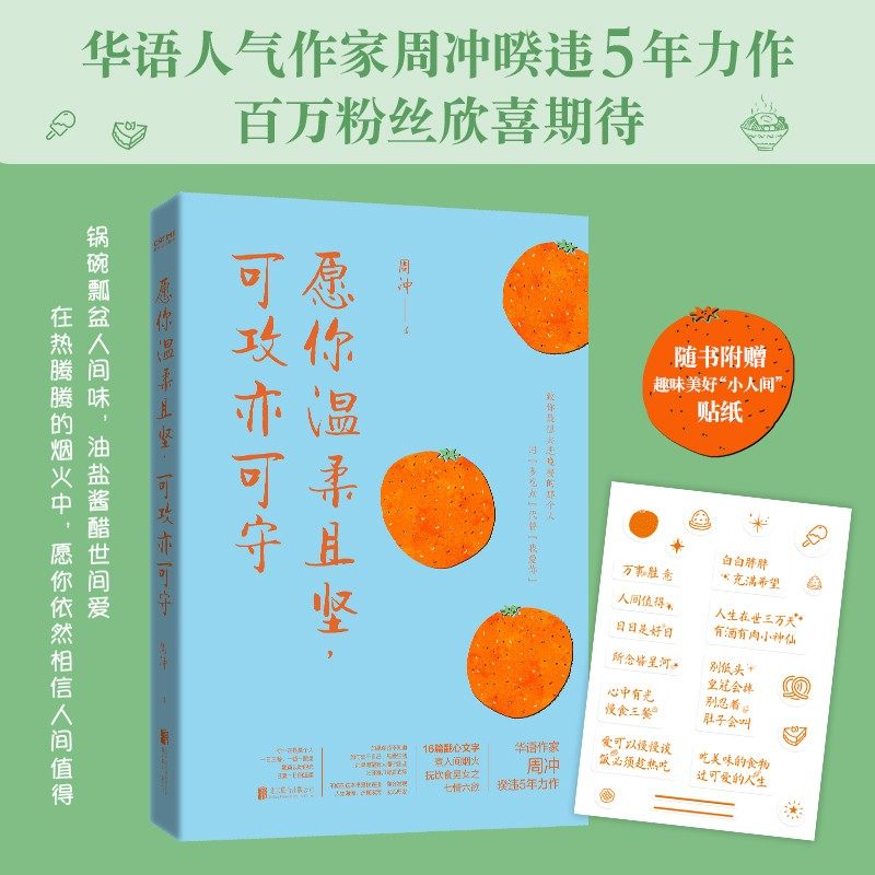 愿你温柔且坚 可攻亦可守 华语作家周冲暌违5年力作 煮人间烟火 抚