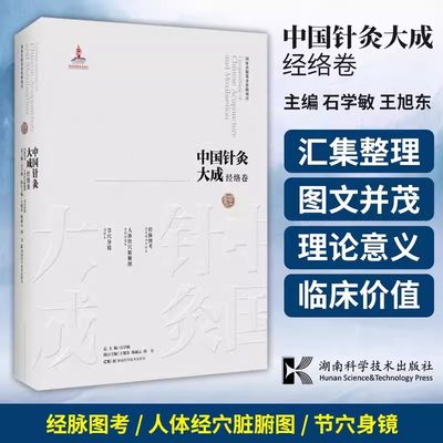 【书】中国针灸大成 经络卷 经脉图考 人体经穴脏腑图 节穴身镜 石学敏 王旭东 主编 湖南科学技术出版社书籍