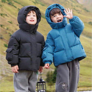 [三防蓄热]奇奇熊男童羽绒服宝宝冬季儿童保暖冬季小童加厚面包服