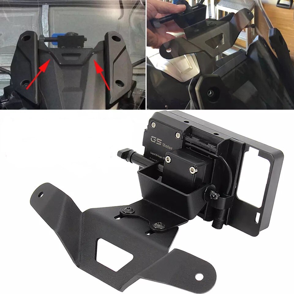 适用宝马C400GT改装400gt配件摩托车无线充电手机架 手机导航支架