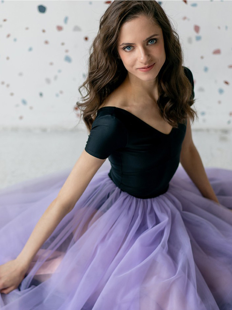 幻梦俄罗斯balletmaniacs德加进口tutu软纱裙芭蕾舞长裙系带现货