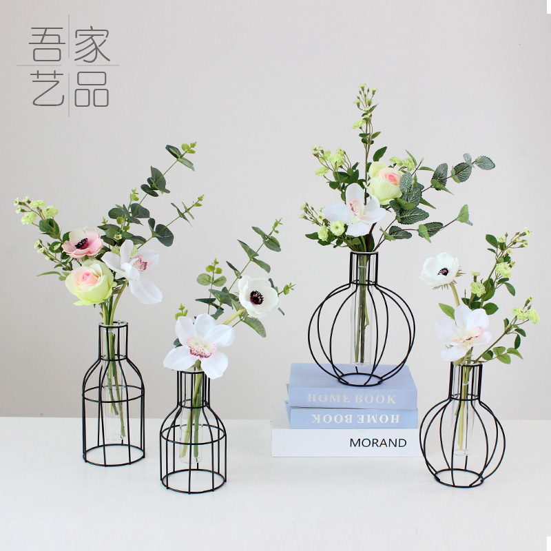 Our arts and crafts Iron art lantern test tube vase Hydroponic flower Mini Bouquet of flowers Package Home Furnishing decoration Decorationin the Home accessories , Vase/Flower/Artificial flowers/Imitation jewelry , Flower/Vase , Vase  category - from Buy2taobao.com to provide professional Taobao agent buy service
