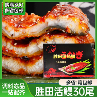 胜田30P蒲烧鳗鱼 寿司料理店鳗鱼饭加热即食活鳗鱼烤制5kg/10kg
