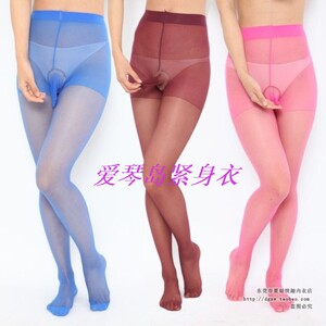 秒杀 超优惠男超薄 包芯丝带套连裤袜打底裤丝袜 彩色